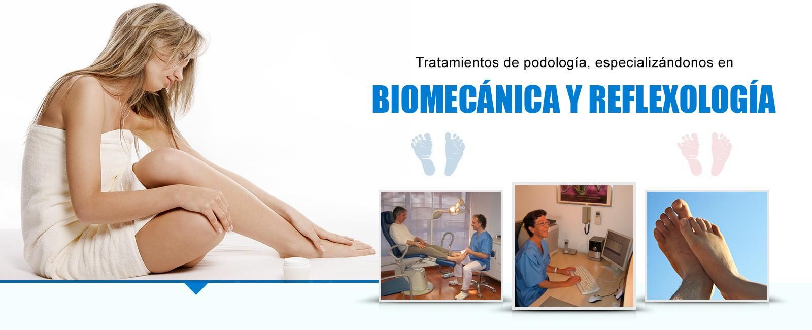 Centro de Podología Brines mujer tocándose los pies
